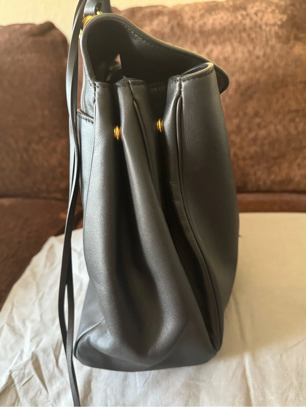 Balenciaga Rodeo Bag Large Leather Top-Handle Shoulder Bag With Dustbag